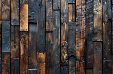 Old wooden door texture. Created with Ai
