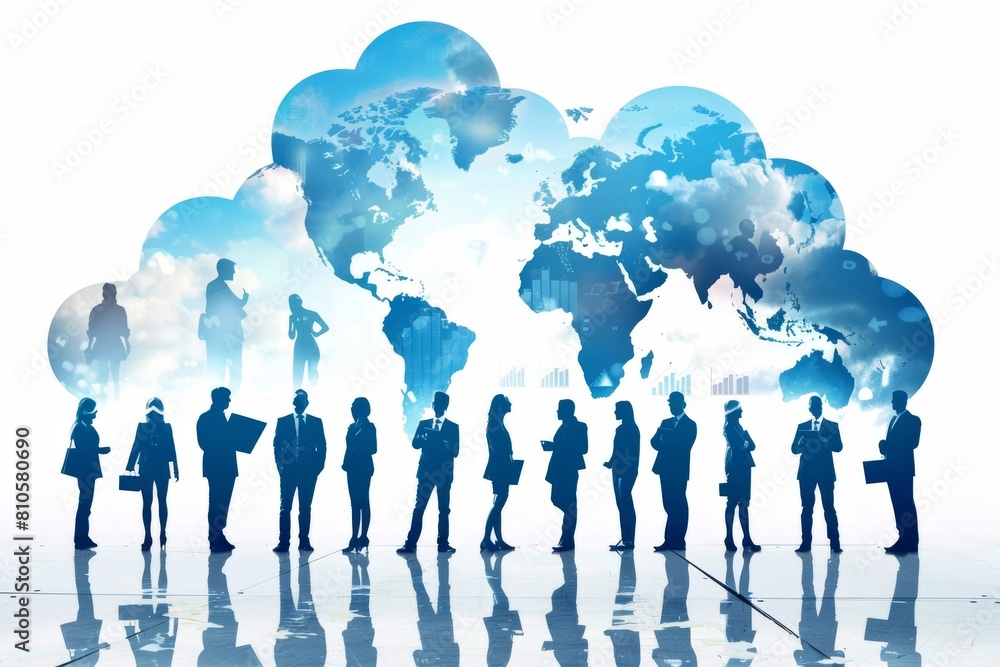Poster international team collaboration in cloud computing environment connected and flexible working, inno