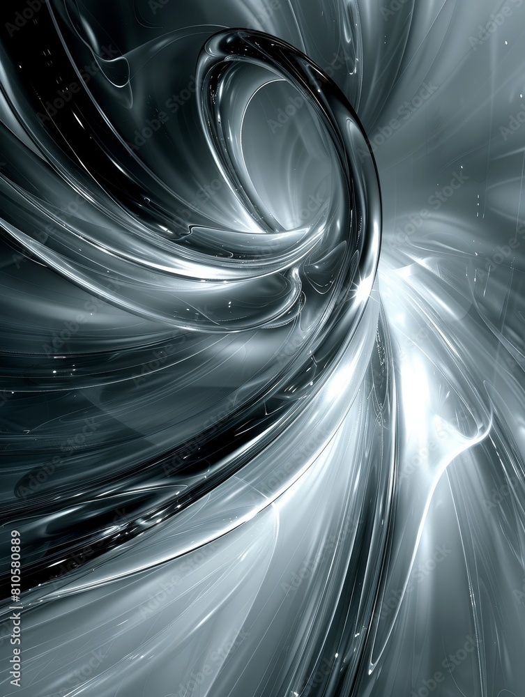 Poster metal rings float in an ethereal space with soft focus, set against a gradient background shifting f