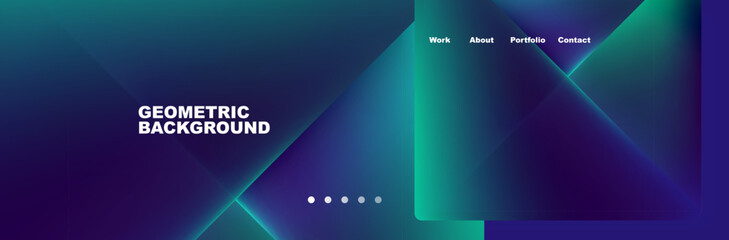 Fototapeta premium Triangle minimal web site page background design. Vector Illustration For Wallpaper, Banner, Background, Card, Book Illustration, landing page