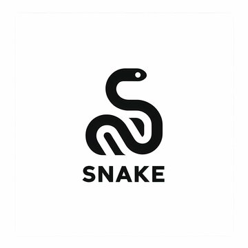 simple snake logo design