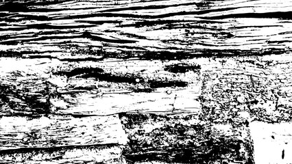 7-20. Wood board Texture Effect - Illustration. Black and white vector textures in scratch background.	