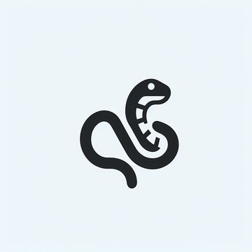 simple snake logo design