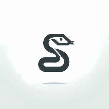 simple snake logo design