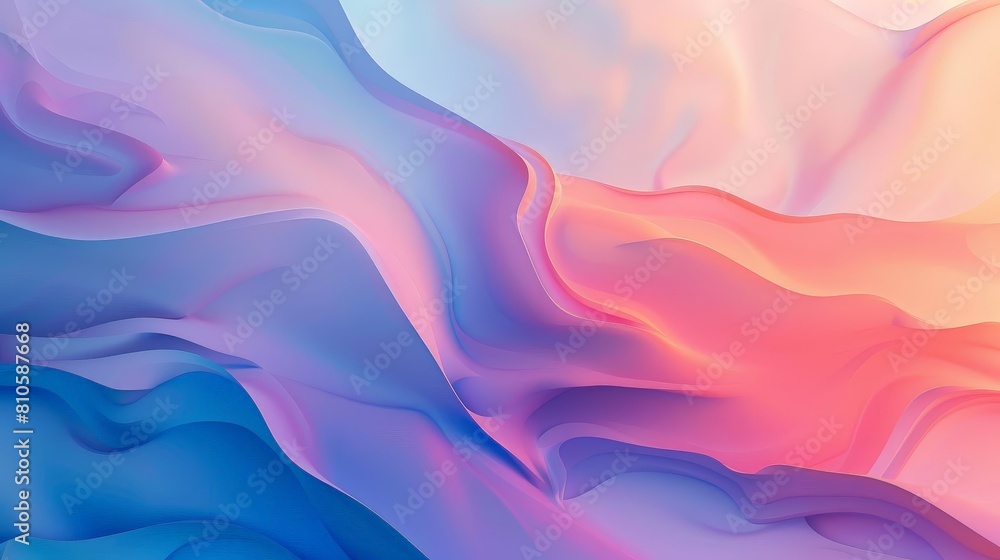 Poster abstract background with minimalist elements and subtle gradients, featuring a white square, a red c