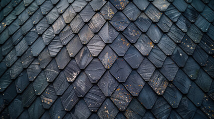 roofing shingles of house pattern and texture