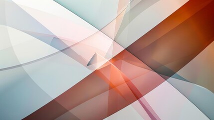 abstract composition with overlapping transparent layers of color, featuring a isolated background, a red circle, a green triangle, and a blue square