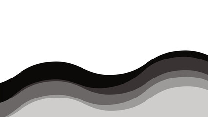 Gray wave background vector image for wallpaper or backdrop