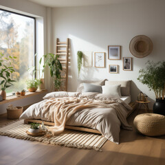 Modern Minimalist Bedroom with Natural Light