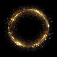 Golden Glitter: Shining Circle of Light