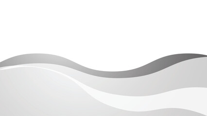 Gray wave background vector image for wallpaper or backdrop