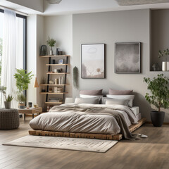 Modern Minimalist Bedroom with Natural Light