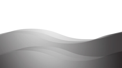 Gray wave background vector image for wallpaper or backdrop