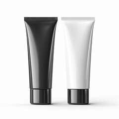 Blank plastic tubes for product mockup