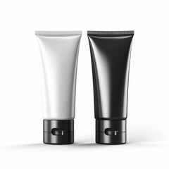 Blank plastic tubes for product mockup
