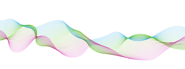 Abstract technology particles gradient colorful flowing dynamic wave lines background. Futuristic technology concept. Vector illustration