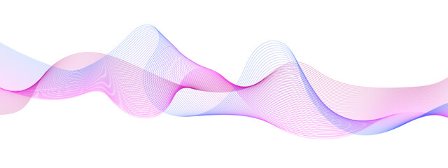 Abstract colorful blue, pink blend wave lines and technology background. Modern colorful flowing wave lines and glowing moving lines. Futuristic technology and sound wave lines background.