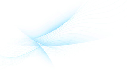 Obraz premium Abstract white and blue color, modern design curve lines background. Vector illustration.
