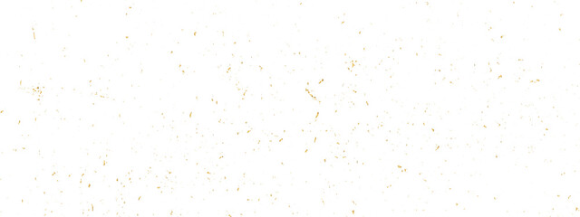 Doted and confetti golden glitter on transparent background. Shiny glittering dust. Gold glitter sparkle confetti that floats down falling. Vector illustration.