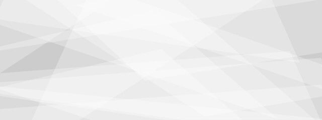 Abstract modern white and grey geometric triangle lines vector background. Design use for poster, template, banner, wallpaper background. Vector illustration.