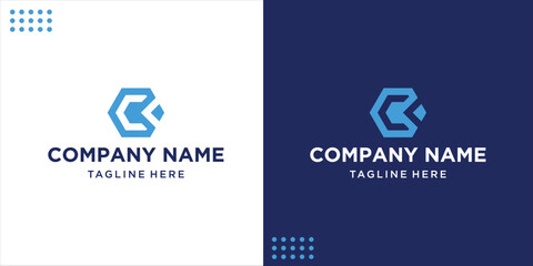 Letter B hexagon logo for technology, and business vector illustration © Berkah