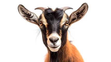 close up of a goat. Goat Portrait in Detail.
Adorable Goat Face.
Detailed Goat Snout