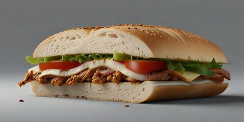 ham and cheese sandwich on a plate