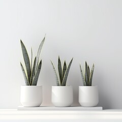 minimal many indoor plant plants, monstera, jade, snake plant, white pots standing at the wood wall with window mockup white clean, bright light