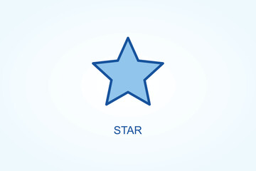 Fototapeta premium Star vector or logo sign symbol illustration