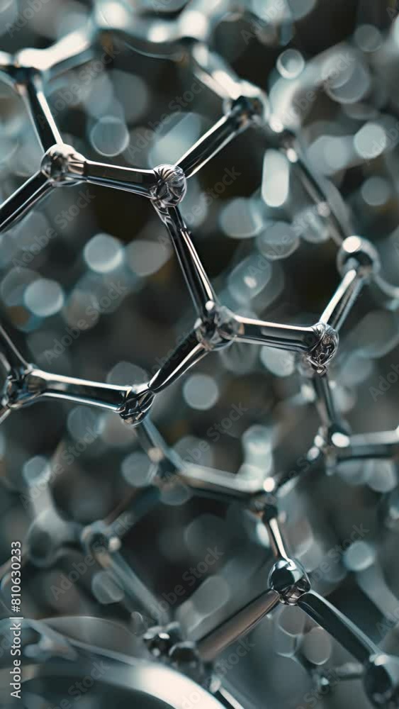 Aufkleber a close up of a complex structure made of metal and glass. structure is made up of many small pieces