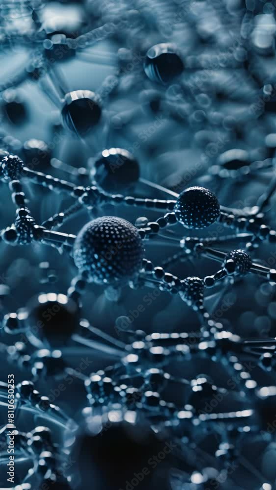 Aufkleber a close up of a cluster of small spheres. the spheres are all different sizes and are arranged in a 