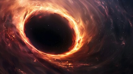 Captivating Cosmic Depiction of a Mesmerizing Black Hole