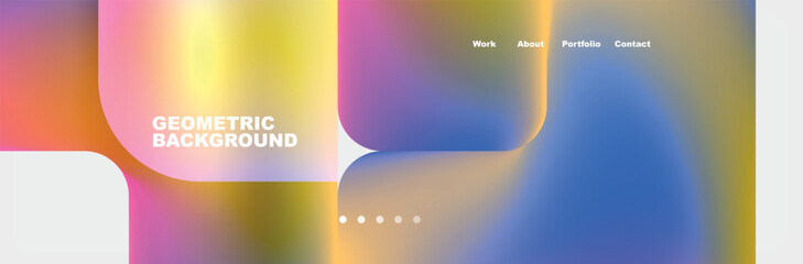 Fototapeta premium Square internet web page design template. Vector Illustration For Wallpaper, Banner, Background, Card, Book Illustration, landing page