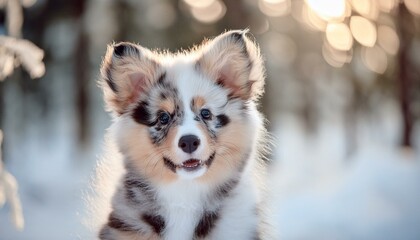 Fototapeta premium siberian husky puppy
