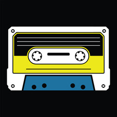 tape casette vector illustration reel