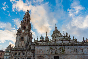 Santiago de Compostela, Spain.  The cathedral of Santiago de Compostela. UNESCO World Heritage Site.