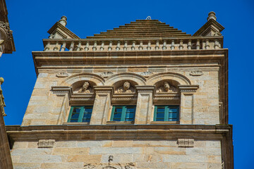 Santiago de Compostela, Spain.  The cathedral of Santiago de Compostela. UNESCO World Heritage Site.