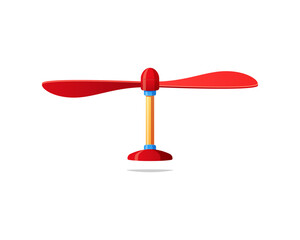 Toy propeller vector isolated on white background. © Maman