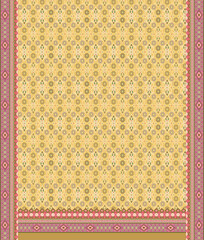 Pakistani Kurtis Digital Textile Ready Print Design Front Side