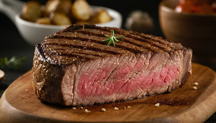 grilled striploin steak