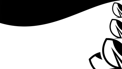 white background with leaf theme, flat orange color