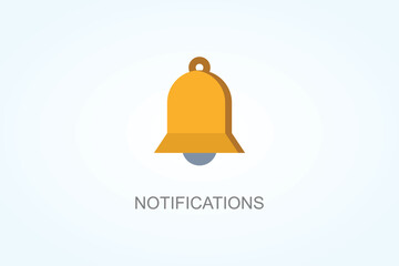 Notifications Vector  Or Logo Sign Symbol Illustration