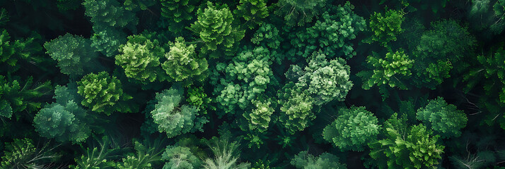 Forest drone view, view of natural greenery from a drone beauty from heights