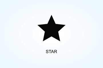 Star Vector  Or Logo Sign Symbol Illustration