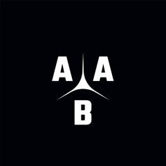 AAB letter logo. AAB logo. AAB letter. Initial AAB letter logo with trinity mark. Initials AAB typography for business, technology, and real estate brands.