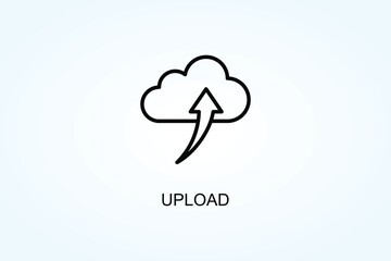 Upload Vector  Or Logo Sign Symbol Illustration