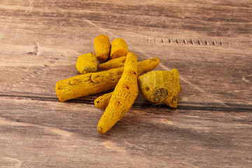 Indian spices - Turmeric root Curcuma