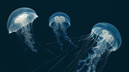 透明な白のクラゲ9