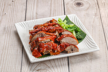 Asian cuisine - roasted duck with skin