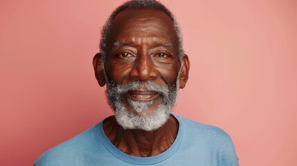 A Portrait of a Smiling Senior Man